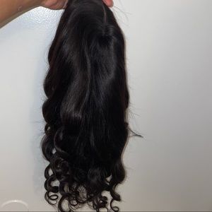 20” straight closure wig